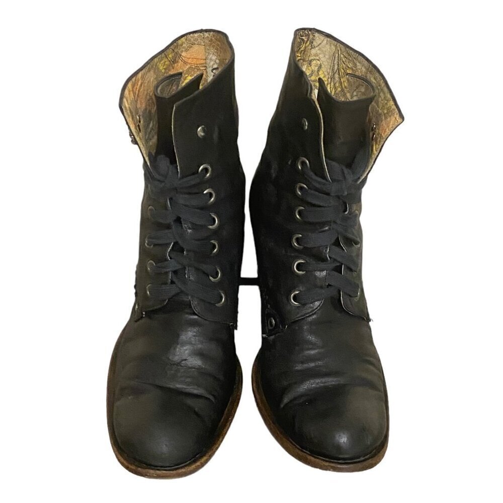 Siren by Mark Nason Black Leather Ankle Boots Size 6 - Picture 2 of 8